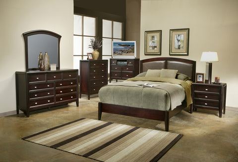 WESTPORT QUEEN PANEL BED by Alpine Furniture | 718-01 Q