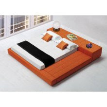 DG Casa Cubix Bed in Orange Size: Queen