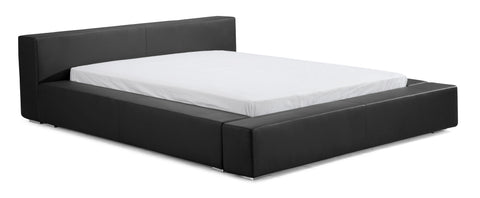 Alpha Queen Size Bed Black by Zuo Modern | 800240