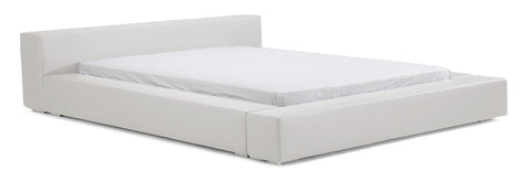 Alpha King Size Bed White by Zuo Modern | 800247
