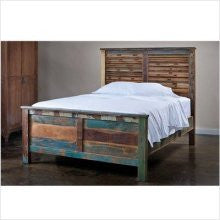 CG Sparks Reclaimed Wood Weathered Queen Platform Bed