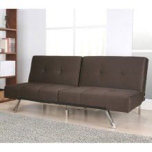 Gold Sparrow Jacksonville Brown Fabric Foldable Futon Sofa Bed