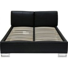 Diamond Sofa BLVDBEDEKB Black Blvd Eastern King Bonded Leather Tufted