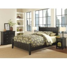 Home Styles Arts and Crafts 3pc Black Queen Size Poster Bedroom Set
