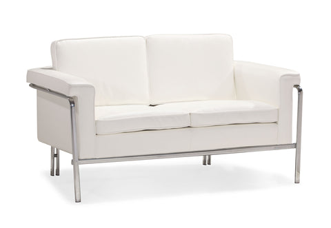 Singular Love Seat White by Zuo Modern | 900164