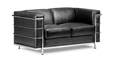 Fortress Love Seat Black by Zuo Modern | 900241