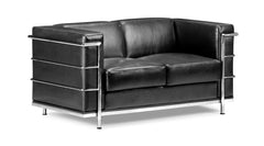 Fortress Love Seat Black by Zuo Modern | 900241