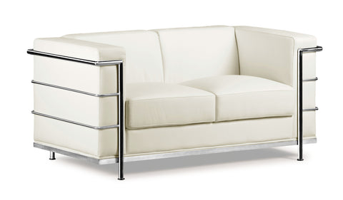 Fortress Love Seat White by Zuo Modern | 900242