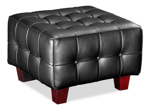 Button Ottoman Black by Zuo Modern | 900260