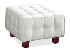 Button Ottoman White by Zuo Modern | 900261