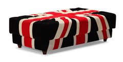 Union Jack Ottoman Red, White & Black by Zuo Modern | 900265