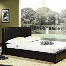 Abbyson Living Rene Bi-cast Leather Bed in Dark Brown Size: Full