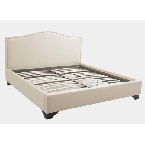 Barrington Platform Bed by Abbyson Living | AD-6013-KG-CRM / AD-6013-QN-CRM