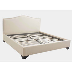 Barrington Platform Bed by Abbyson Living | AD-6013-KG-CRM / AD-6013-QN-CRM