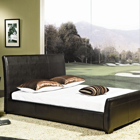 Louis Bi-Cast Leather Bed by Abbyson Living | LI-HC016-KI / LI-HC016-QU