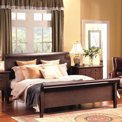 Novara Bed in Cappuccino by Abbyson Living | FR6000-0010 / FR6000-0030 / FR6000-0020