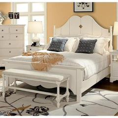 Adirondack Bed in Moonbeam White by Howard Miller | 941122MW / 941123MW / 941129MW