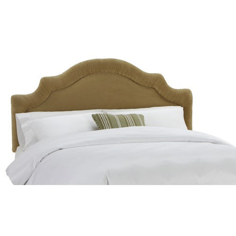 Arc Notched Border Headboard in Velvet Honey by Skyline Furniture | 770XX (Velvet Honey)