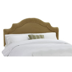 Arc Notched Border Headboard in Velvet Honey by Skyline Furniture | 770XX (Velvet Honey)