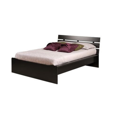 Avanti Platform Bed in Deep Black by Prepac | BPD-0261-2KV / BPQ-0262-2KV