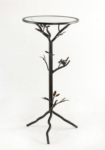 Small Glass Bird Table Dalton Home Collection by Bellacor | BTGBTB-S