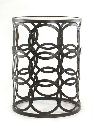 Barrel Table Dalton Home Collection with Circles by Bellacor | BTGCIR