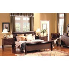 Abbyson Living Novara 5 Piece Bedroom Set in Cappuccino Size: California King