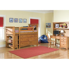 Bennington Low Loft Bed in Honey with Wakefield Accessories by Bolton Furniture | 9851Y00LS8015 / 9851Y00LS8020 Set