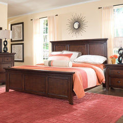 Abbott Bay Panel Bed in Warm Brown by Broyhill | 4880-256 / 4880-258 Set