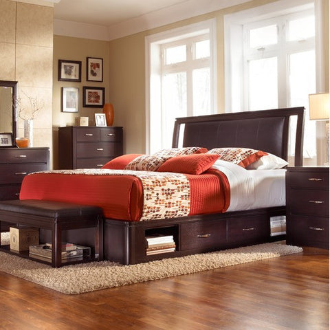 Alliance Low Profile Leather Storage Bed by Broyhill | 4938-256 / 4938-258