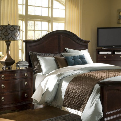 Ferron Court Arched Panel Queen Headboard in Dark Brunette by Broyhill | 4595-252 / 4595-254