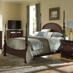 Ferron Court Poster Bed in Dark Brunette by Broyhill | 4595-26 / 4595-45