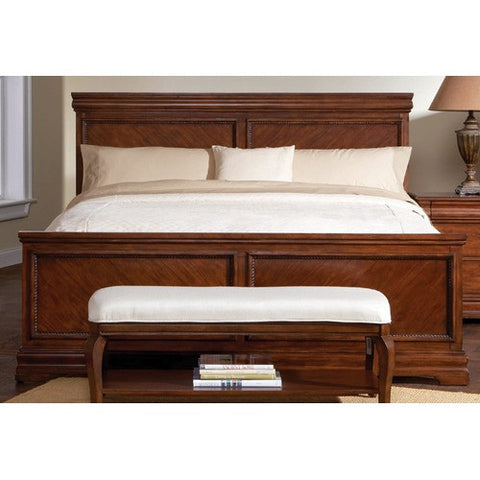 Nouvelle Panel Bed in Warm Cherry by Broyhill | Nouvelle Panel Bed Series