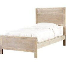 Powell Cassidy Washed Teak Twin Size Panel Bed