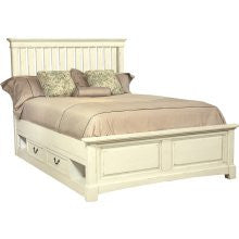 Slat Queen Bed in Coconut