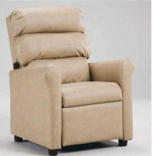 Brazil Furniture Children's Waterfall Back Recliner Material: Rex Stellar Blue / Natural