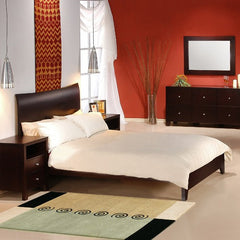 Canova Platform Bed in Cappuccino by LifeStyle Solutions | CNV-CP-SET