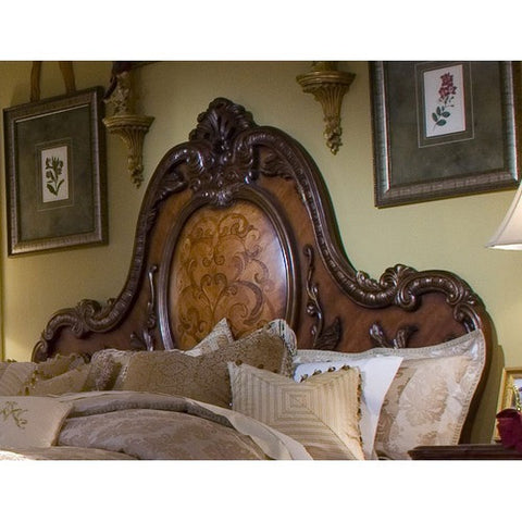 Chateau Beauvais Panel Headboard in Noble Bark by AICO | 75012 / 75014