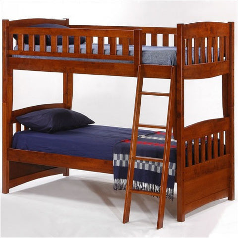 Cinnamon Twin Bunk Bed in Cherry by Night & Day | PBH-CIN-CH Set