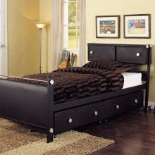 Powell Z-Bedroom Bookcase Bed with Optional Underbed Storage Drawers