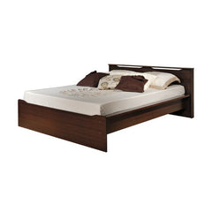 Coal Harbor Platform Bed with Integrated Headboard in Rich Espresso by Prepac | EPD-0261-2K / EPQ-0262-2K