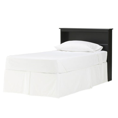 Columbia Twin Bookcase Headboard in Black by Lang Furniture | LTL-COL-B-3/3BC8
