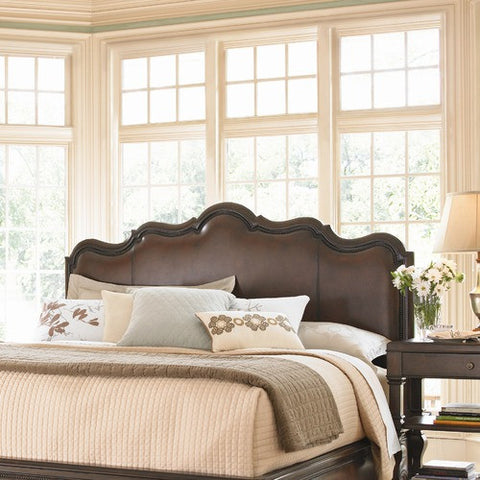 Contessa Bed Headboard in Distressed Old World Cherry by Universal Furniture | 901250 / 901260