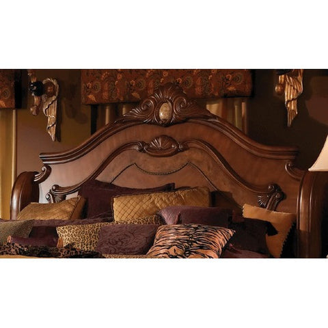 Cortina Sleigh Headboard in Honey Walnut by AICO | 65011N / 65016N / 65018N