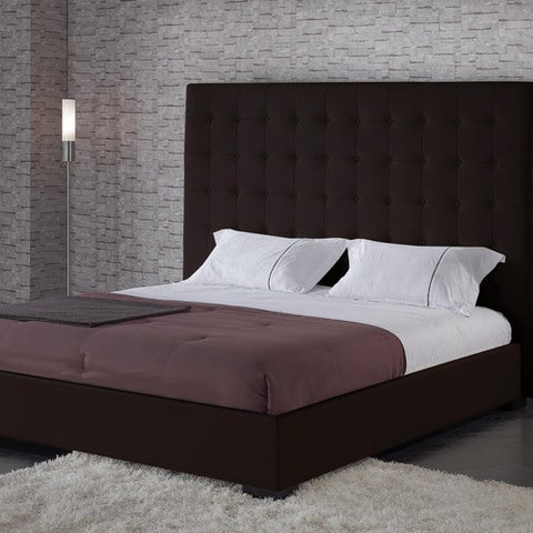 Delano Leather Bed in Espresso by DG Casa | 1155-Q-ESP / 1155-K-ESP / 1155-CK-ESP