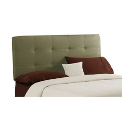 Double Button Tufted Headboard in Sage by Skyline Furniture | 790 (Sage)