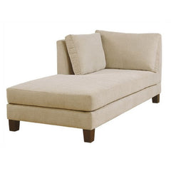 Downtown Chaise with Wood Legs by Van Gogh Designs | DOW-CH