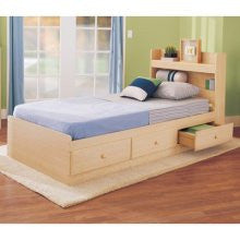New Visions by Lane My Space, My Place Storage Twin Bedroom Set in Maple