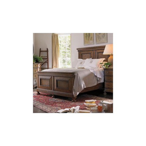 European Farmhouse Old Salt Road Panel Bed in Distressed Blond by Stanley | 018-63-40 / 018-63-46 / 018-63-45
