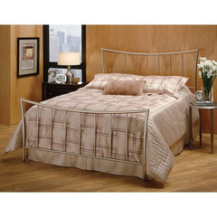 Eva Bed with Frame in Nickel by Hillsdale | 1561B